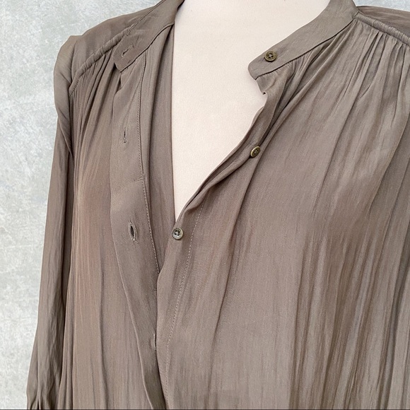 Olive Country Road Fluid Shirt Dress - AU 10 - Picture 9 of 15